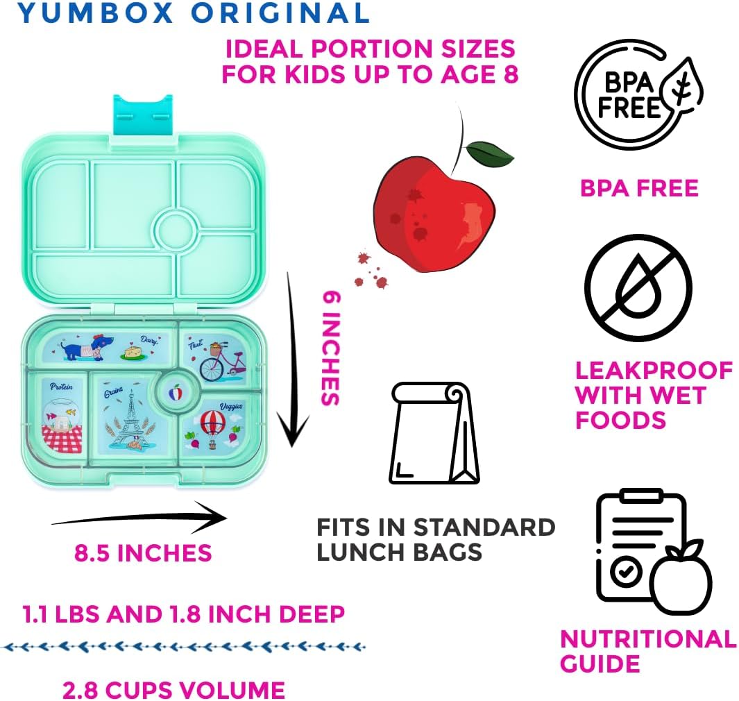 Yumbox Original - Serene Aqua Blue - Paris