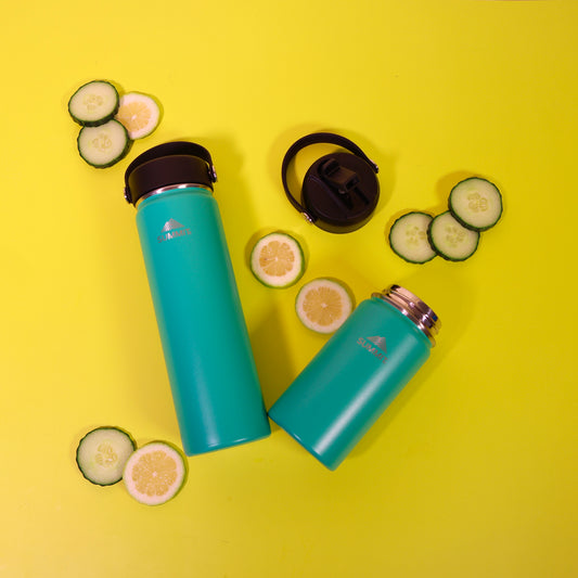 SummitCo 650ml Stainless Steel Water Bottle- Emerald Green – Vacuum Insulated, Leak-Proof, Hot & Cold