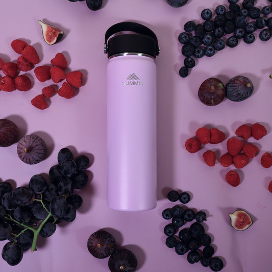 SummitCo 650ml Stainless Steel Water Bottle - Lavender – Vacuum Insulated, Leak-Proof, Hot & Cold
