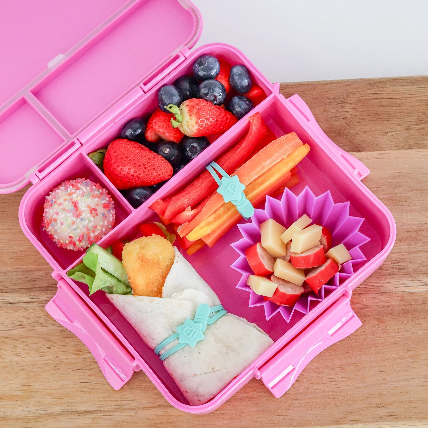 The Lunch Punch Silicone Wrap Bands - Brights