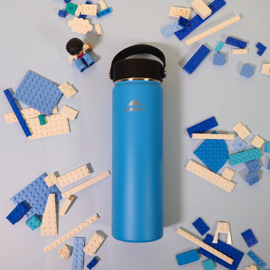 SummitCo 650ml Stainless Steel Water Bottle - Ocean – Vacuum Insulated, Leak-Proof, Hot & Cold