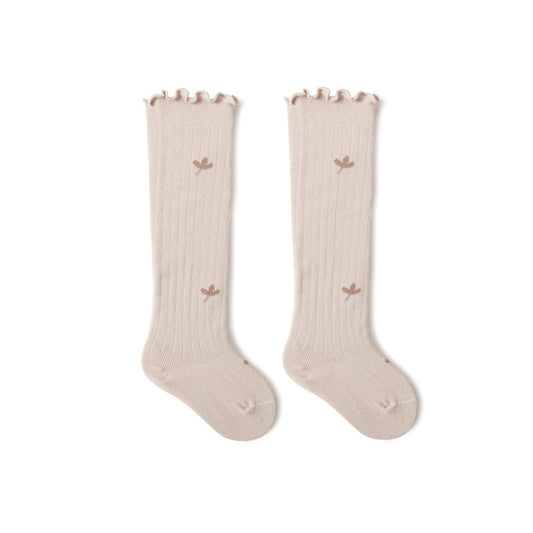 Knee High Frill Patterned Socks