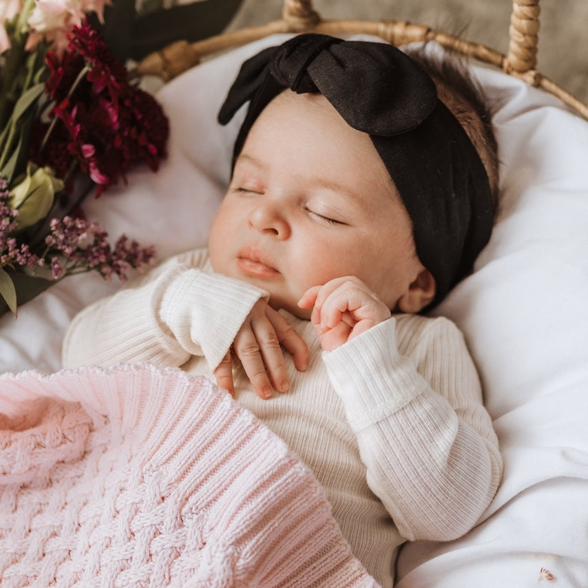 Snuggle Hunny Kids Topknot Headband - Black