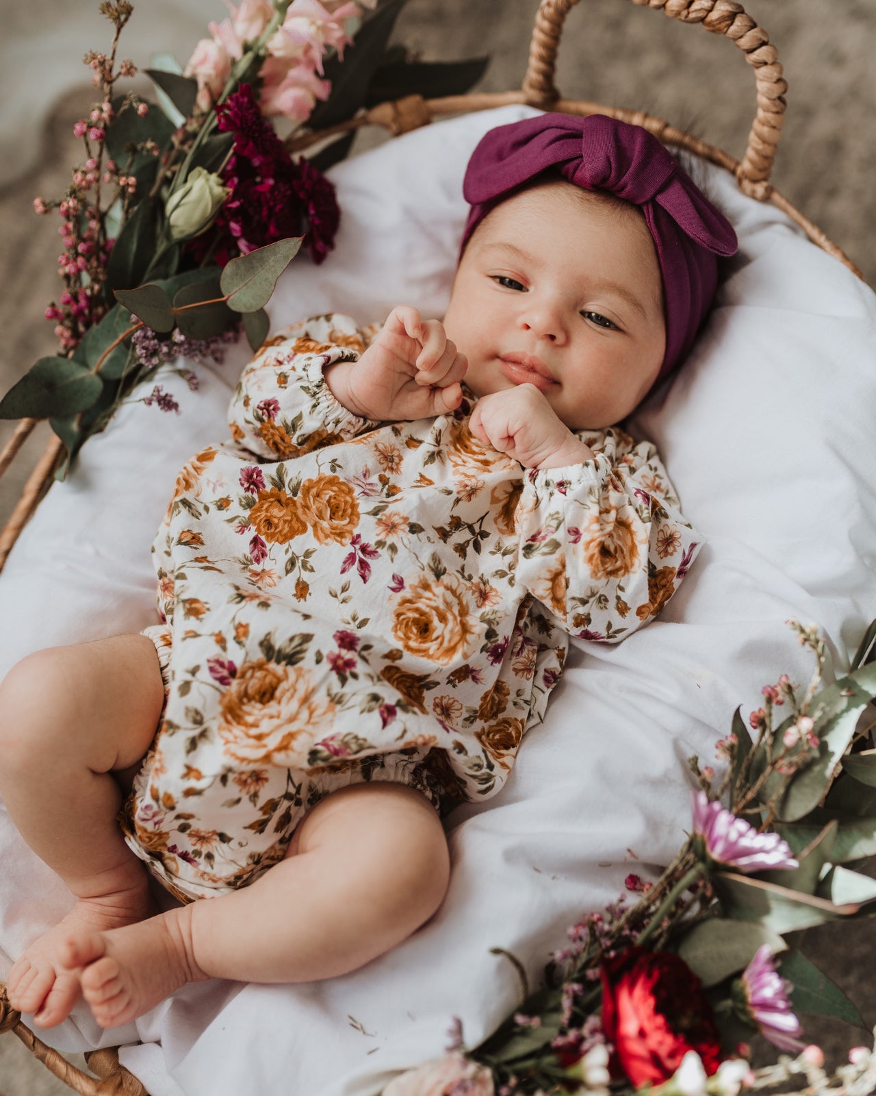 Snuggle Hunny Kids Topknot Headband - Mulberry