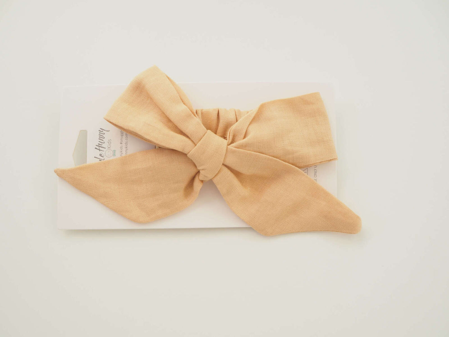 Snuggle Hunny Kids Pre-tied Linen Bow Headband Wrap - SunKiss
