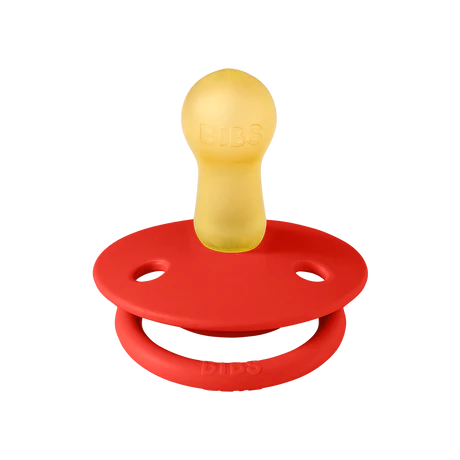 BIBS De Lux Natural Latex Pacifier - Candy Apple Size 2