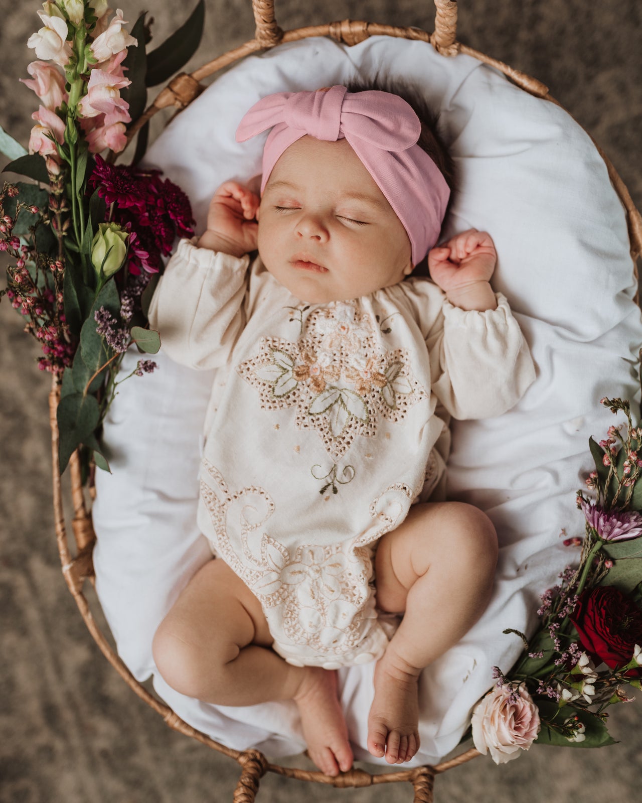 Snuggle Hunny Kids Topknot Headband - Pink Fantasy