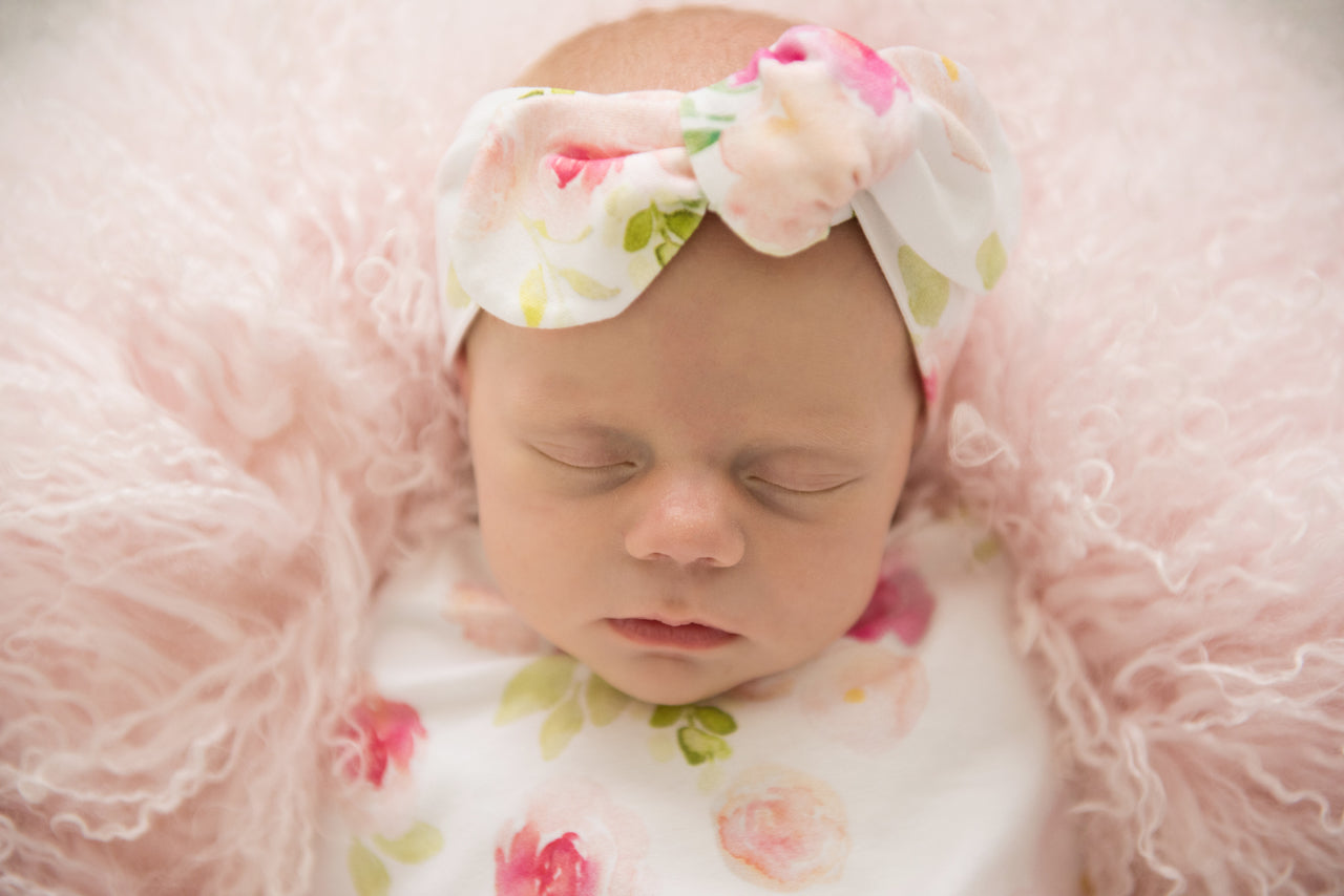 Snuggle Hunny Kids Topknot Headband - Hunny Blossom