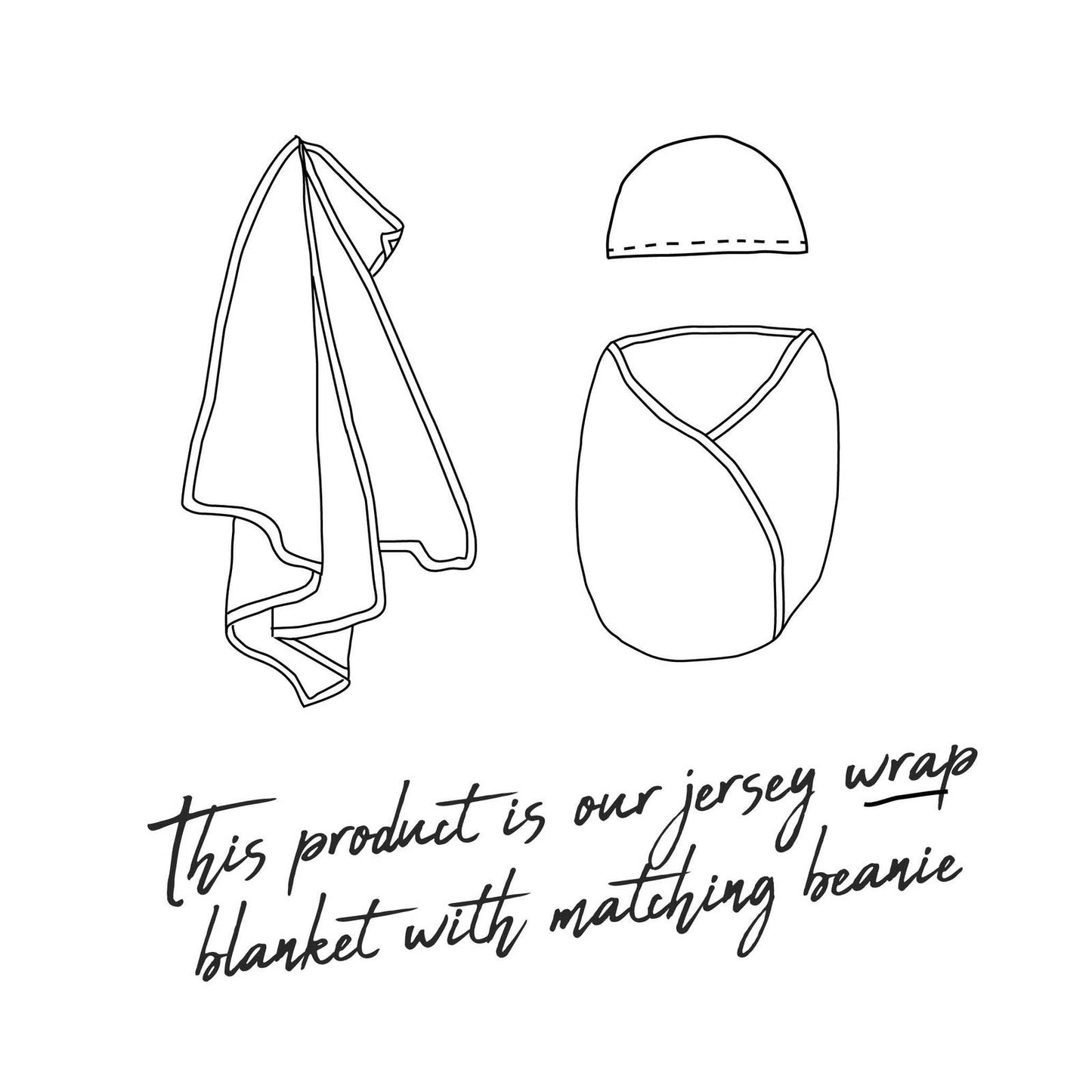 Snuggle Hunny Kids Shipwreck Jersey Wrap & Beanie Set