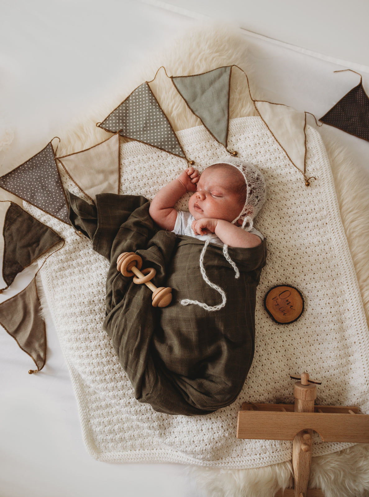 Snuggle Hunny Kids Organic Muslin Wrap - Dusty Olive