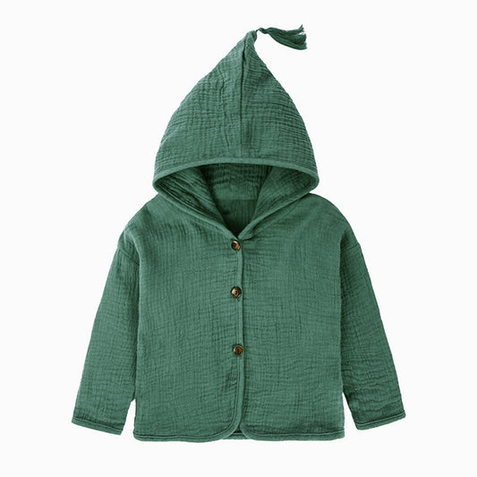 Muslin Hooded Cape Jacket