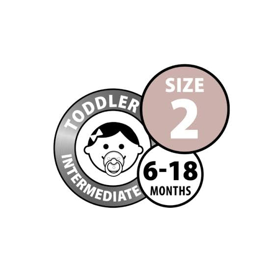 BIBS Natural Latex Pacifier 2 Pack - Haze/Blossom Size 2