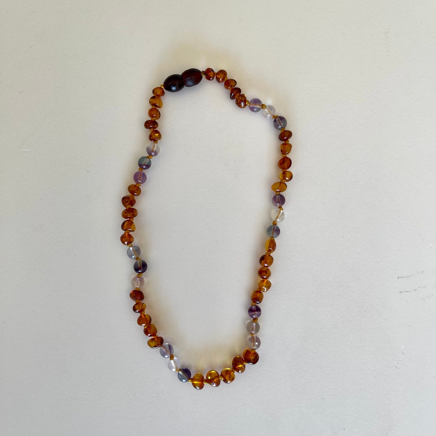 Ambre - Amber with mixed Fluorite Stones