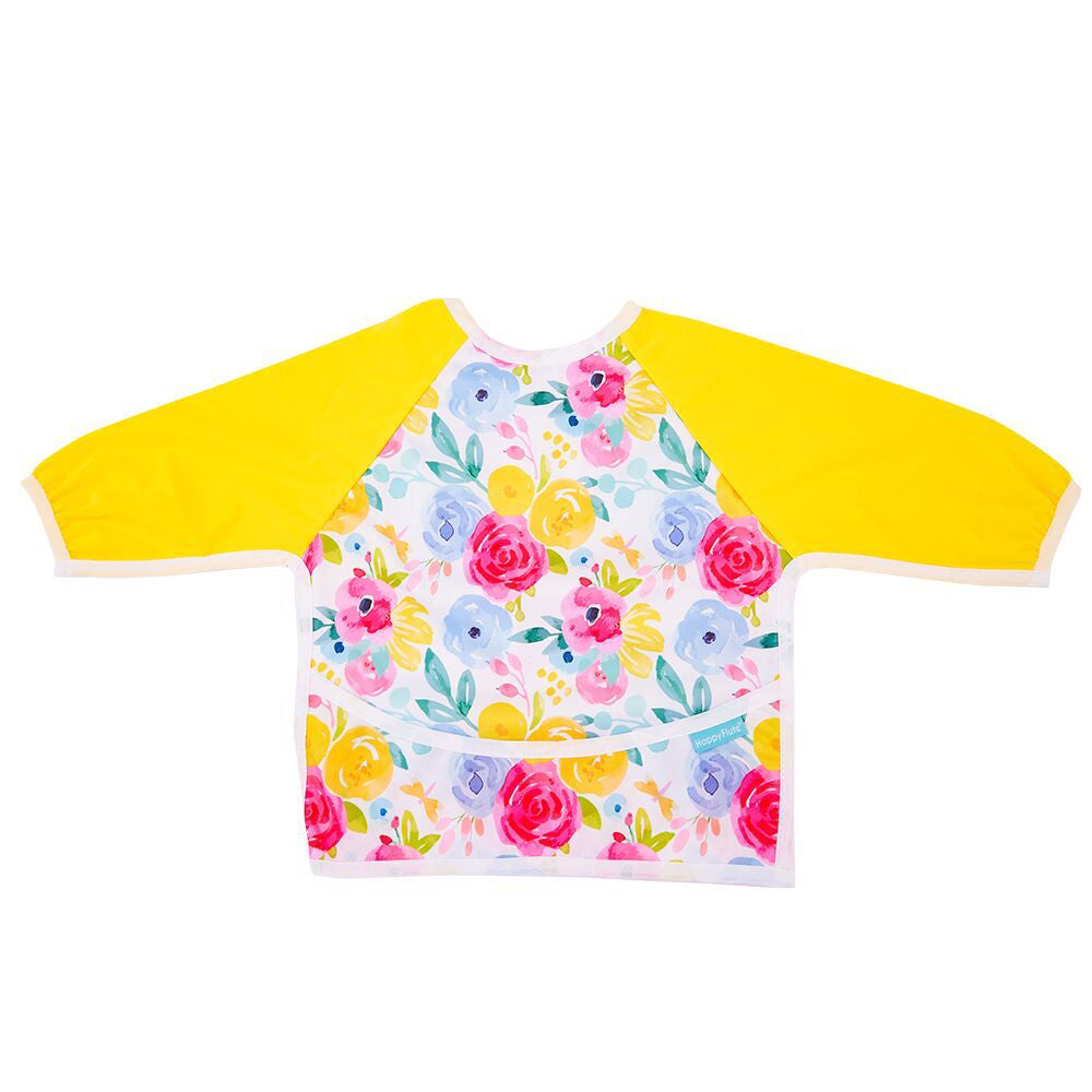 Waterproof Long Sleeved Bib - Floral