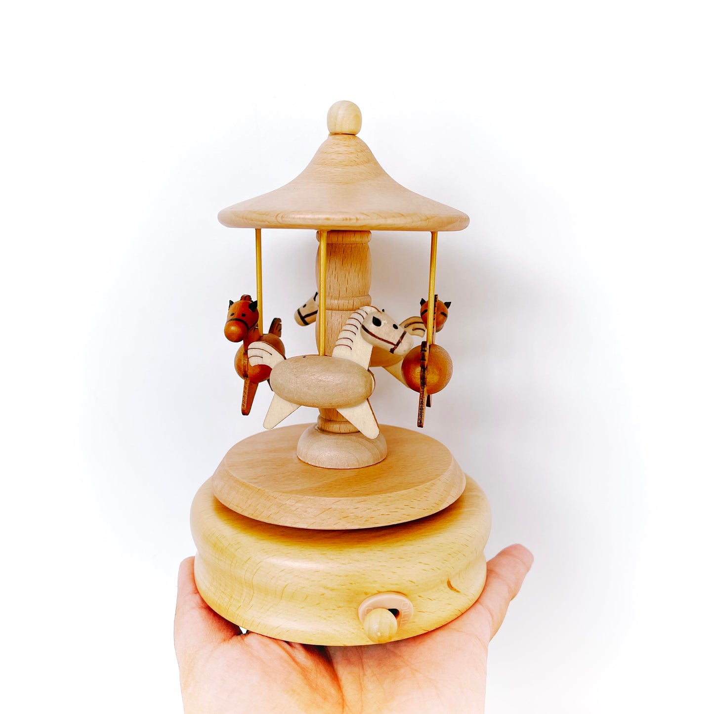 Wooden Musical Carousal - Horses