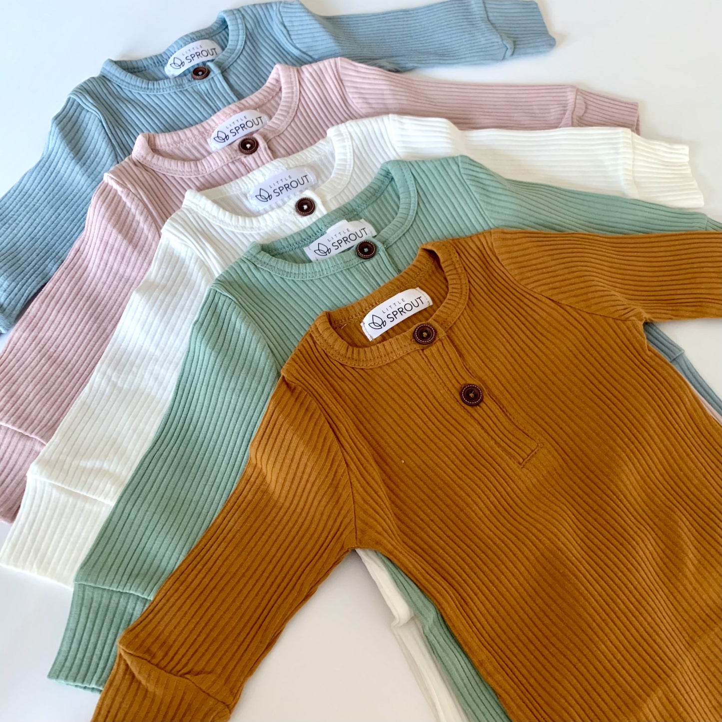 Arlo Classic Ribbed Jumpsuit - Blush