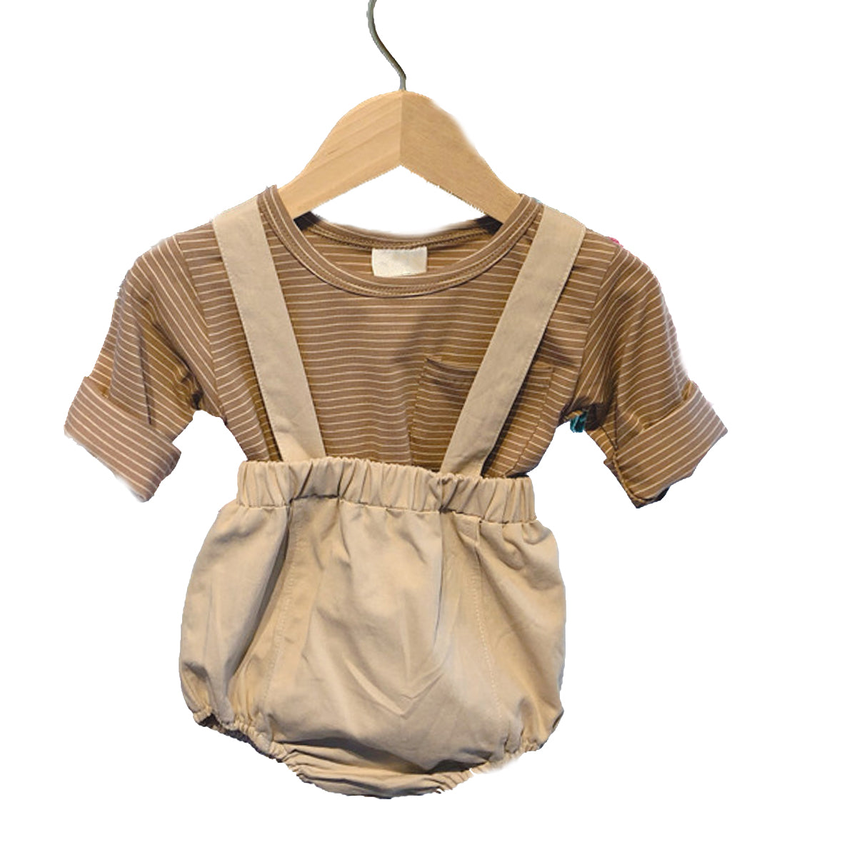 Joon Romper Set - Sandy and Beige
