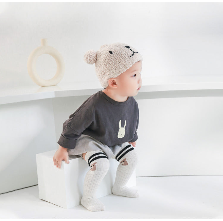 Knee-length Unisex Ribbed Socks - Puppy