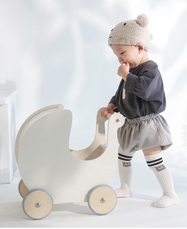 Knee-length Unisex Ribbed Socks - Bear