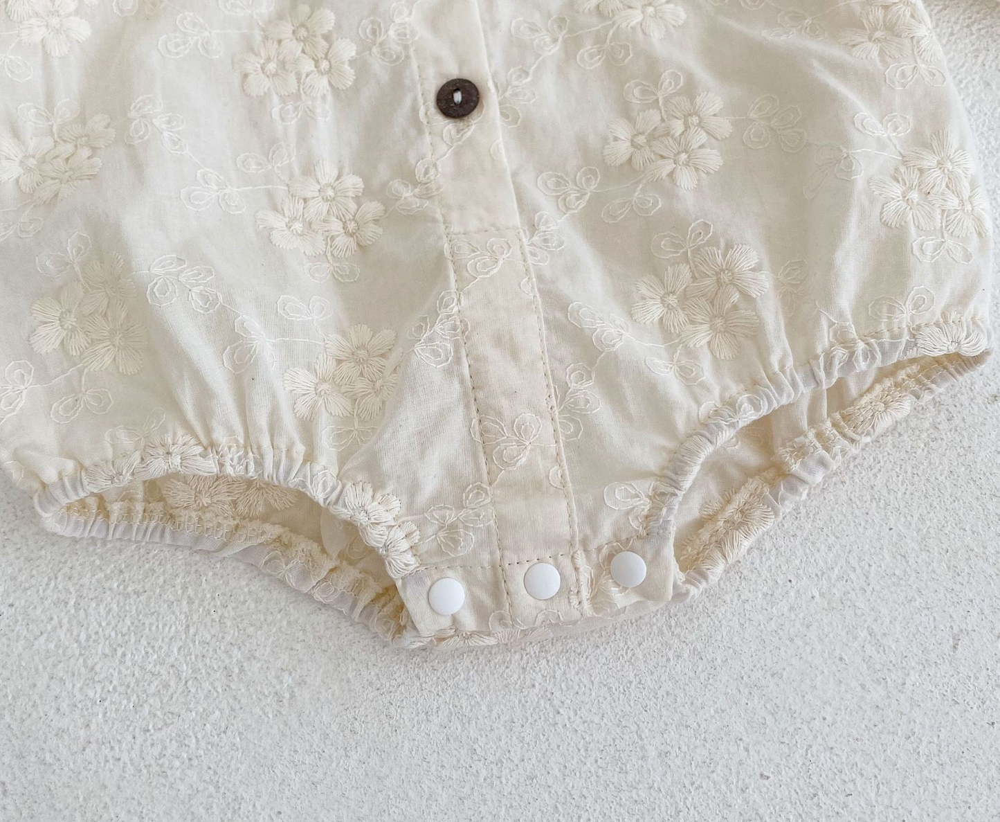 Emma lace collared romper