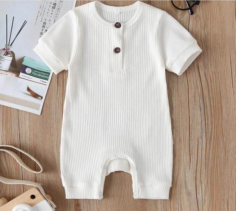 Arlo Summer Onesie - White