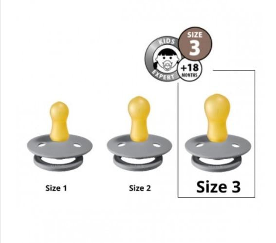 BIBS Natural Latex Pacifier - Sage Size 3