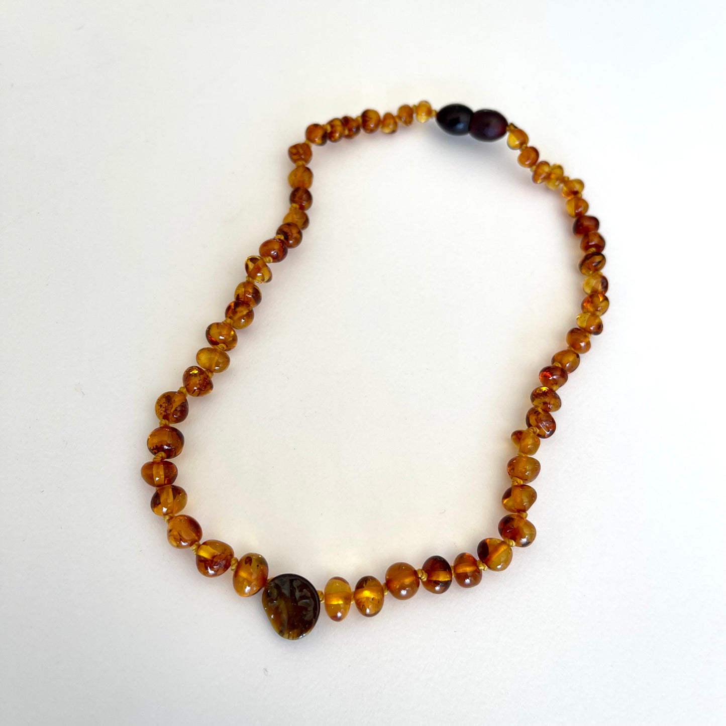 Ambre - Cognac Amber with Tigers Eye Stone