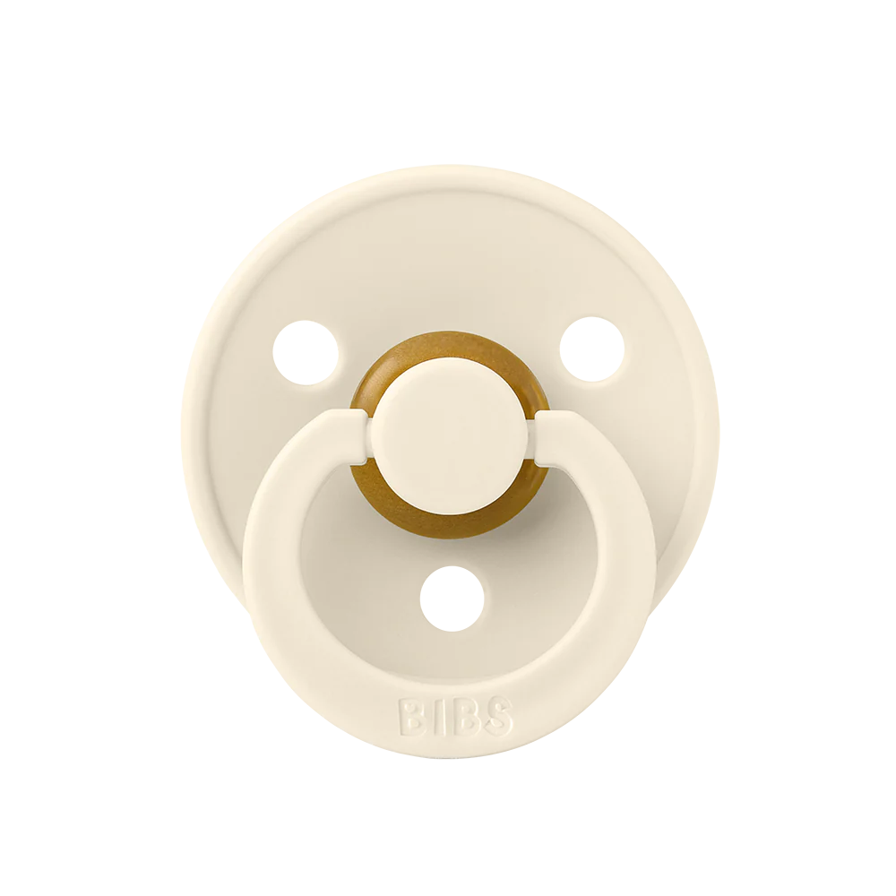BIBS Colour Natural Latex Pacifier - Ivory Size 2