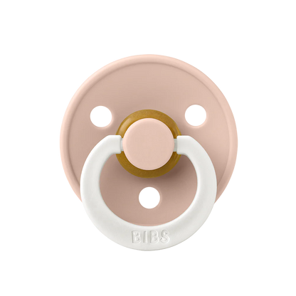 BIBS Colour Glow Natural Latex Pacifier - Blush - Size 2