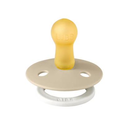 BIBS Colour Glow Natural Latex Pacifier - Vanilla - Size 1