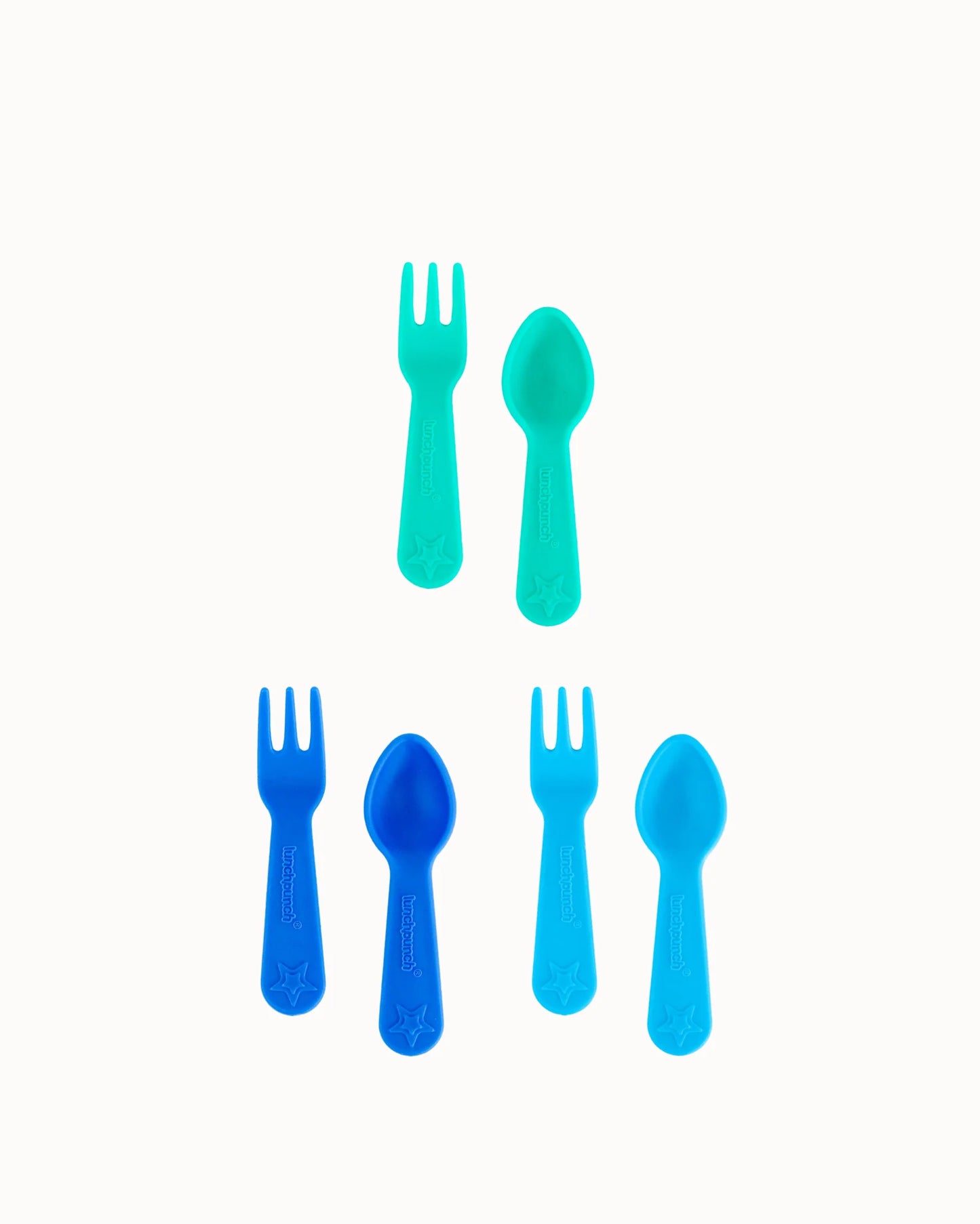 Lunch Punch Fork and Spoon Set - Burst