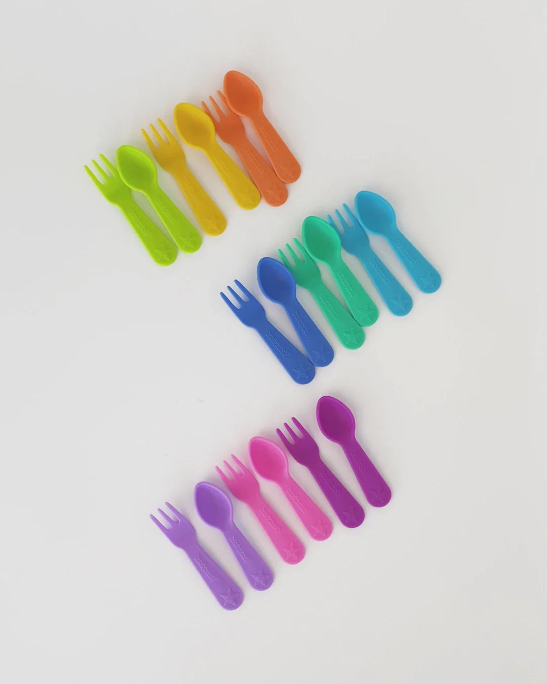 Lunch Punch Fork and Spoon Set - Brights