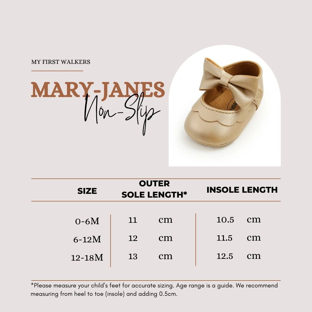 Mary-Jane Non-Slip Shoes - Black