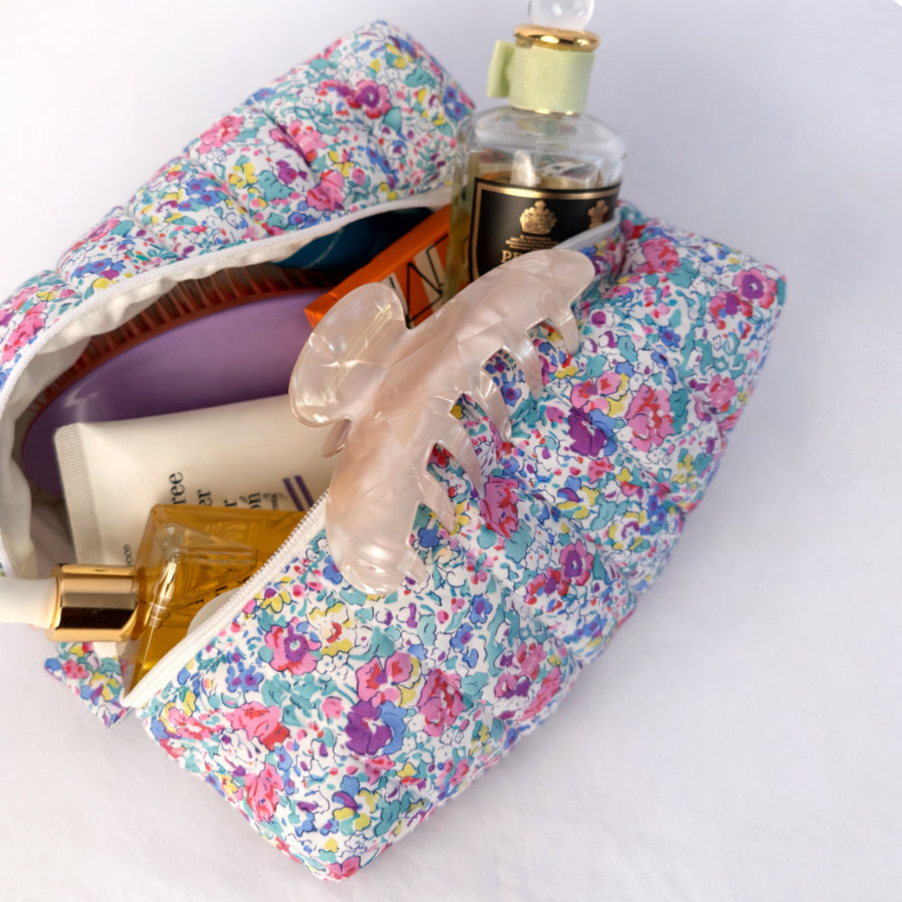 Liberty London Quilted Pouch – Fleur Sauvage
