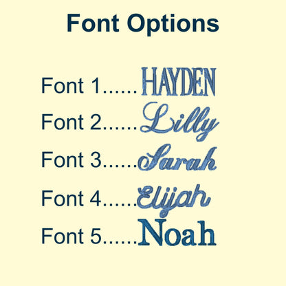 Custom Embroidered Name