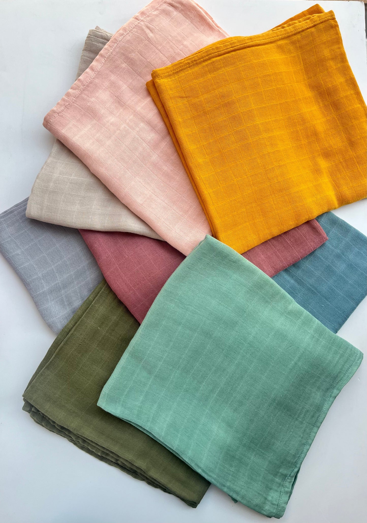 Wild Skye Muslin Wrap - Terracotta
