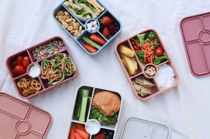 SummitCo Silicone Bento 5 Lunchbox – Star Confetti - Leakproof, 5 Compartments, Microwave & Oven Safe