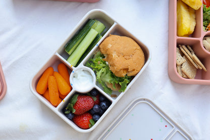 SummitCo Silicone Bento 5 Lunchbox – Star Confetti - Leakproof, 5 Compartments, Microwave & Oven Safe