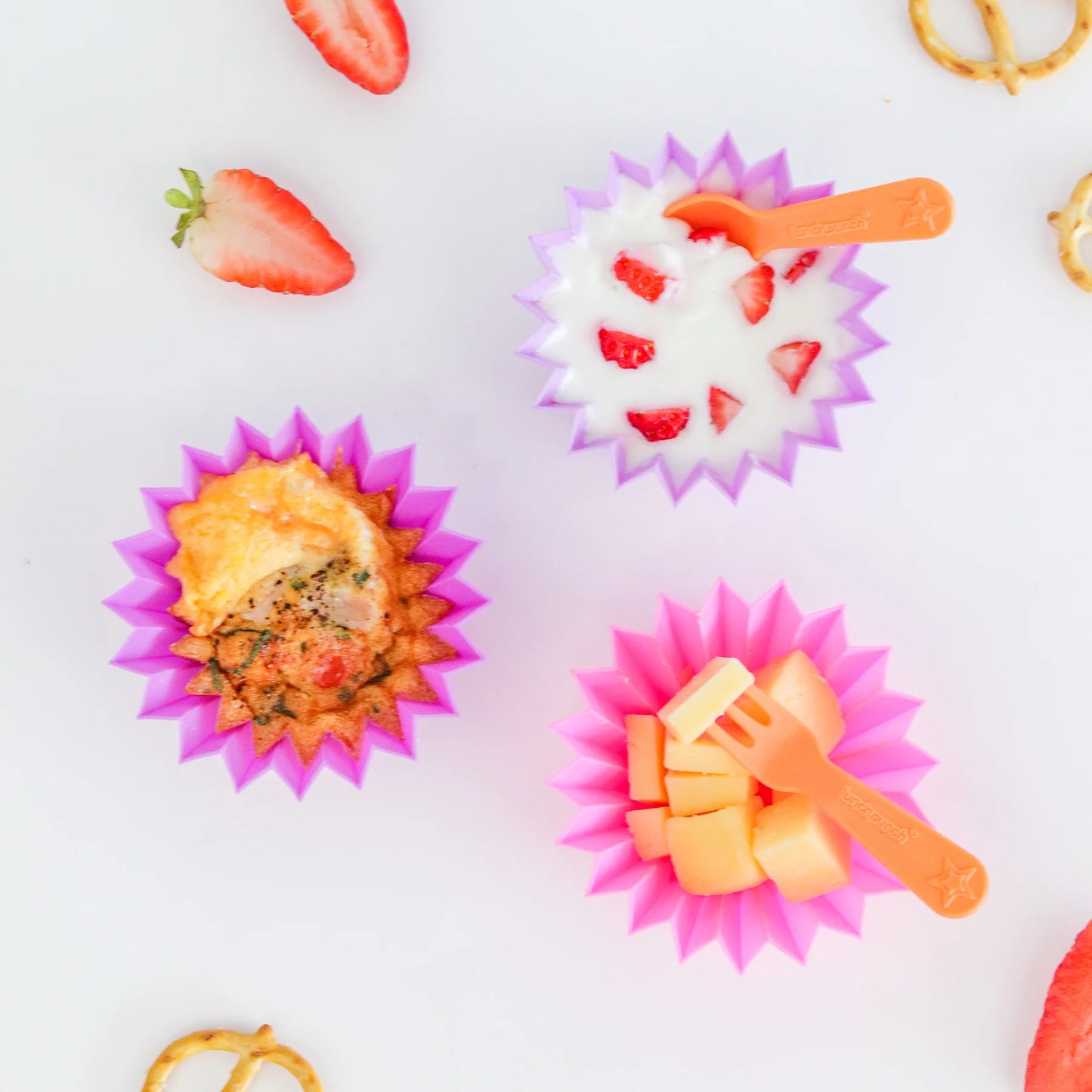 Lunch Punch Fork and Spoon Set - Brights