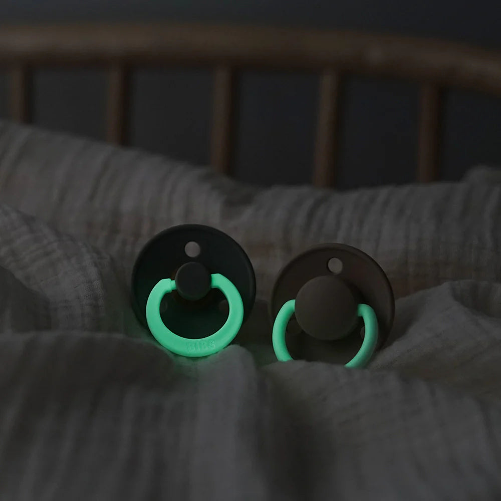 BIBS Colour Glow Natural Latex Pacifier - Cloud - Size 1