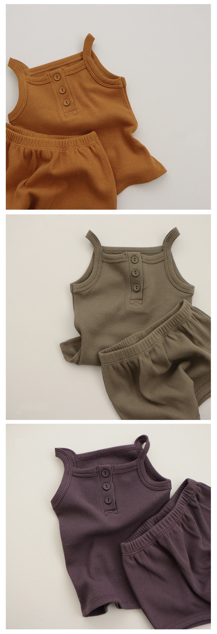 Hunter Unisex Waffle Cotton Set - Oatmeal