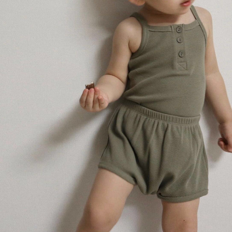 Hunter Unisex Waffle Cotton Set - Oatmeal