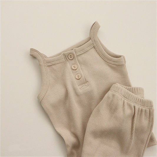 Hunter Unisex Waffle Cotton Set - Oatmeal