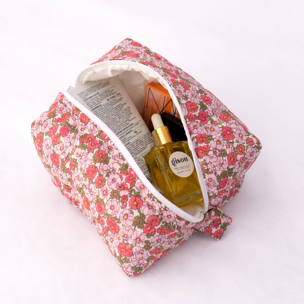 Liberty London Quilted Pouch – Jardin Bleu