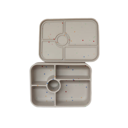 SummitCo Silicone Bento 5 Lunchbox – Star Confetti - Leakproof, 5 Compartments, Microwave & Oven Safe