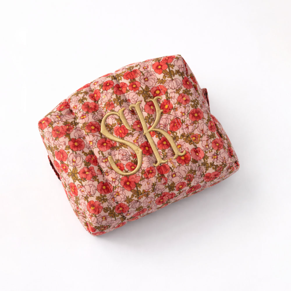 Liberty London Quilted Pouch – Jardin Bleu