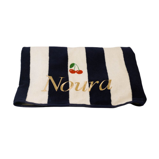 Amalfi Beach Towel - Navy Stripe
