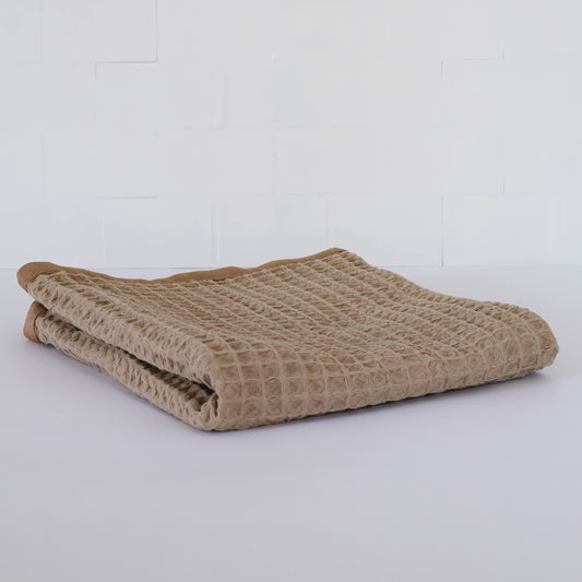 Waverly Waffle Guest Towel - Dune Beige