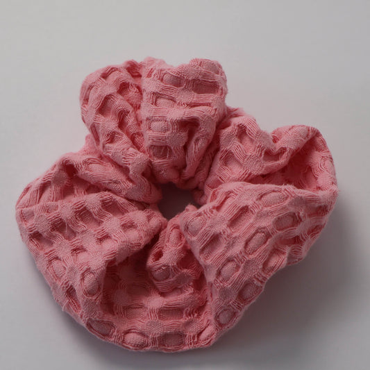 Waffle Scrunchie - Seashell Pink