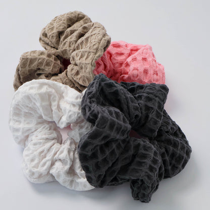 Waffle Scrunchie - Seashell Pink